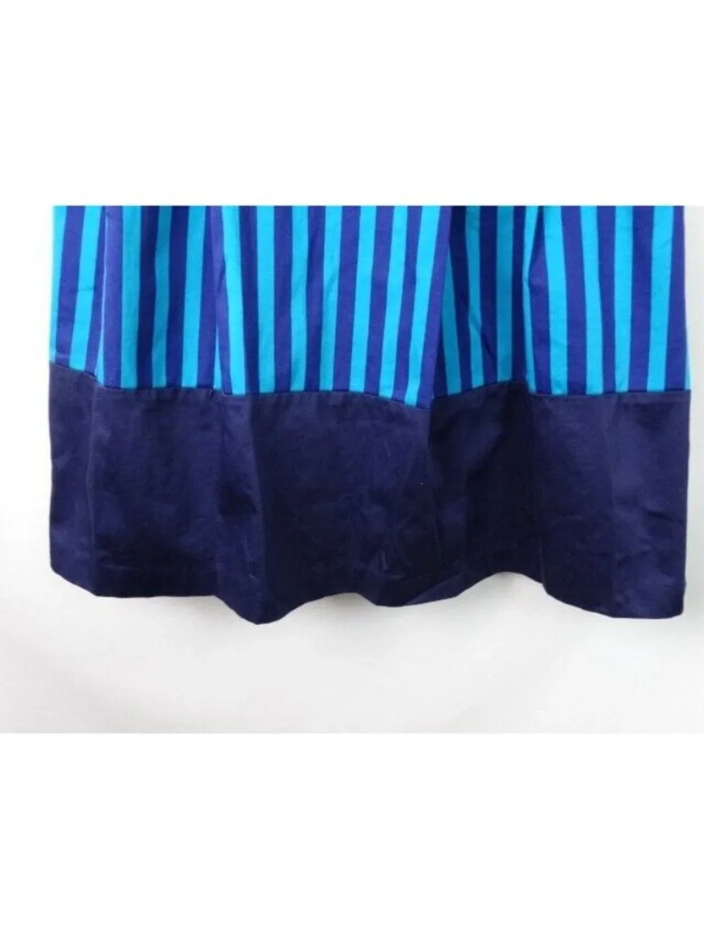 Closet London Women's Dress Size 4 Blue Striped V-Neck Sleeveless A-Line Dress